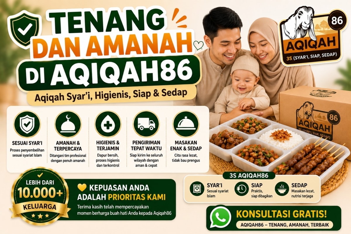 Tenang dan Amanah: Mengintip Proses Aqiqah Syar’i & Higienis di RPH Mandiri Aqiqah86
