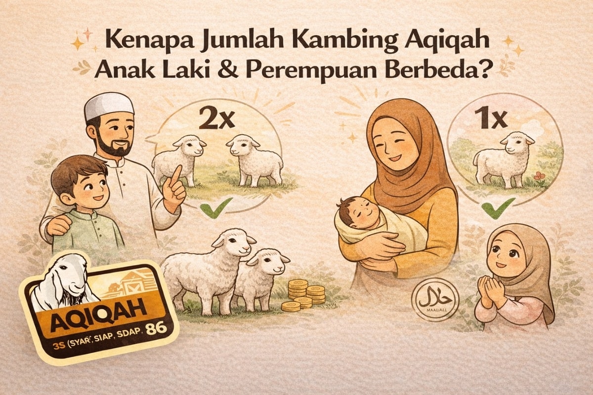 Kenapa Jumlah Kambing Aqiqah Anak Laki-Laki & Perempuan Berbeda?