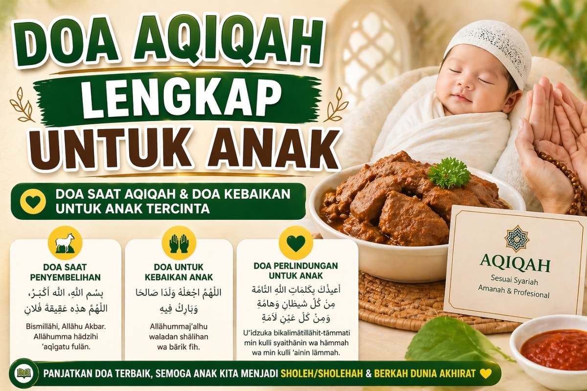 Doa Aqiqah Lengkap untuk Anak