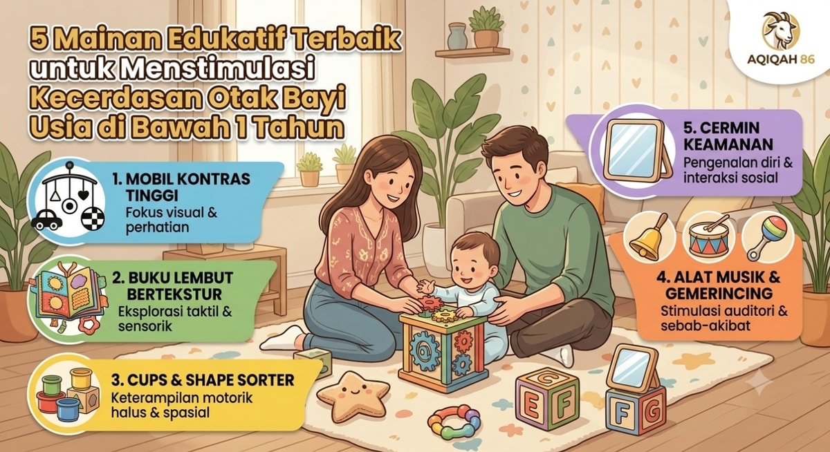 5 Mainan Edukatif Terbaik untuk Menstimulasi Kecerdasan Otak Bayi Usia di Bawah 1 Tahun