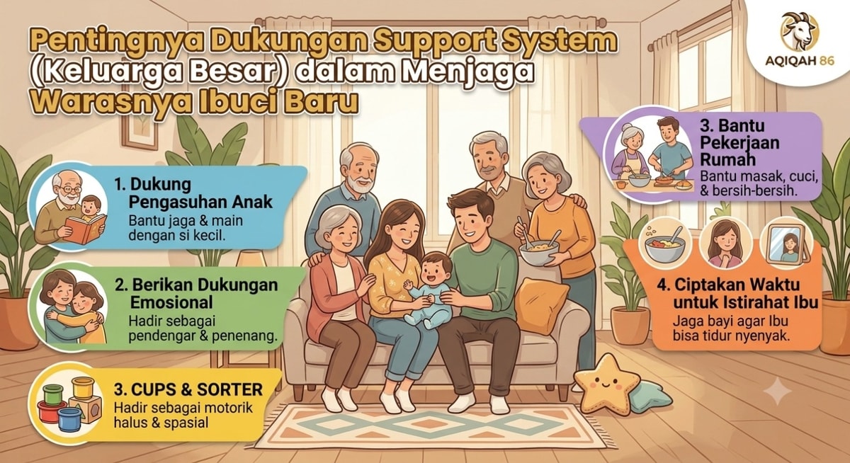 Pentingnya Dukungan Support System (Keluarga Besar) dalam Menjaga Warasnya Ibu Baru