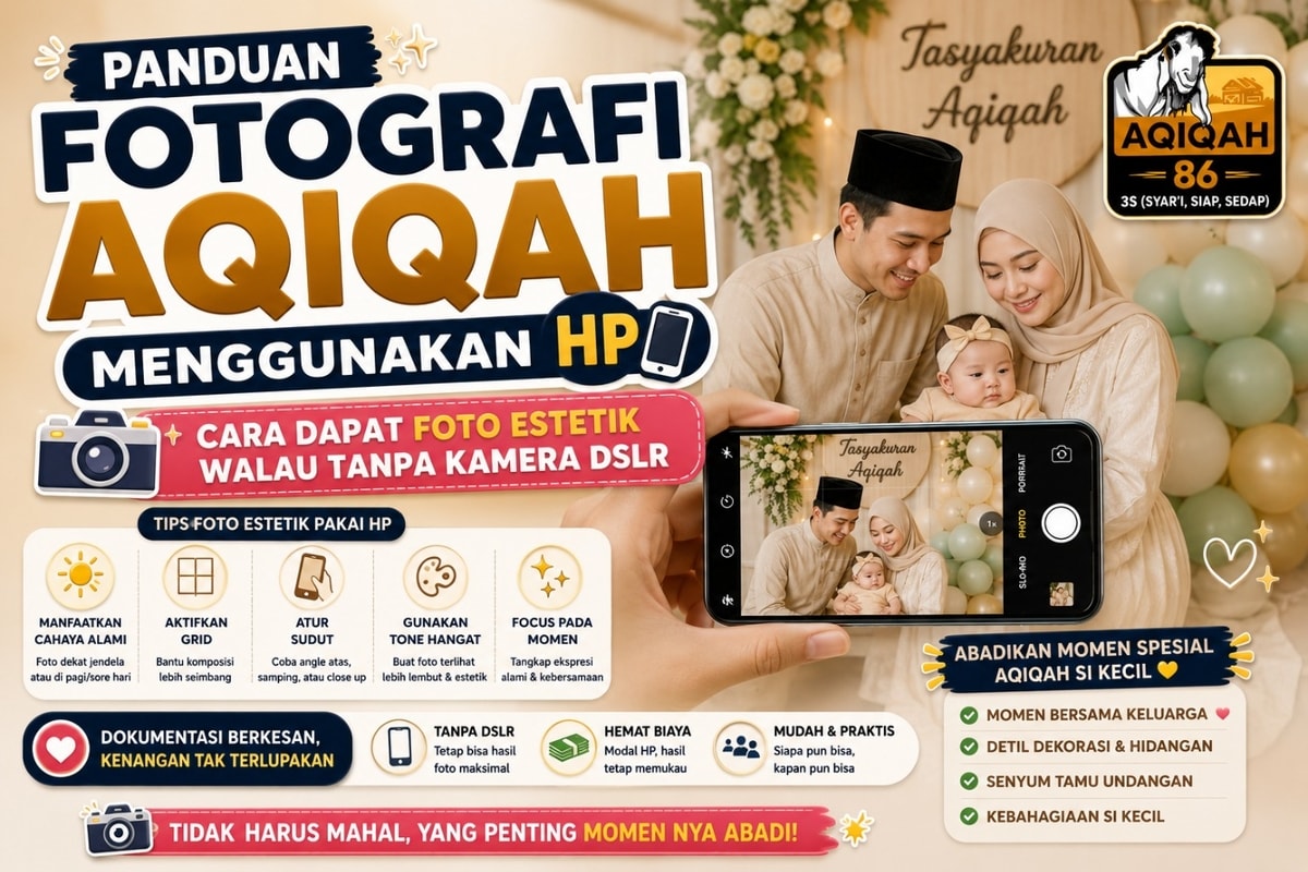 Panduan Fotografi Aqiqah Menggunakan HP: Cara Dapat Foto Estetik Walau Tanpa Kamera DSLR