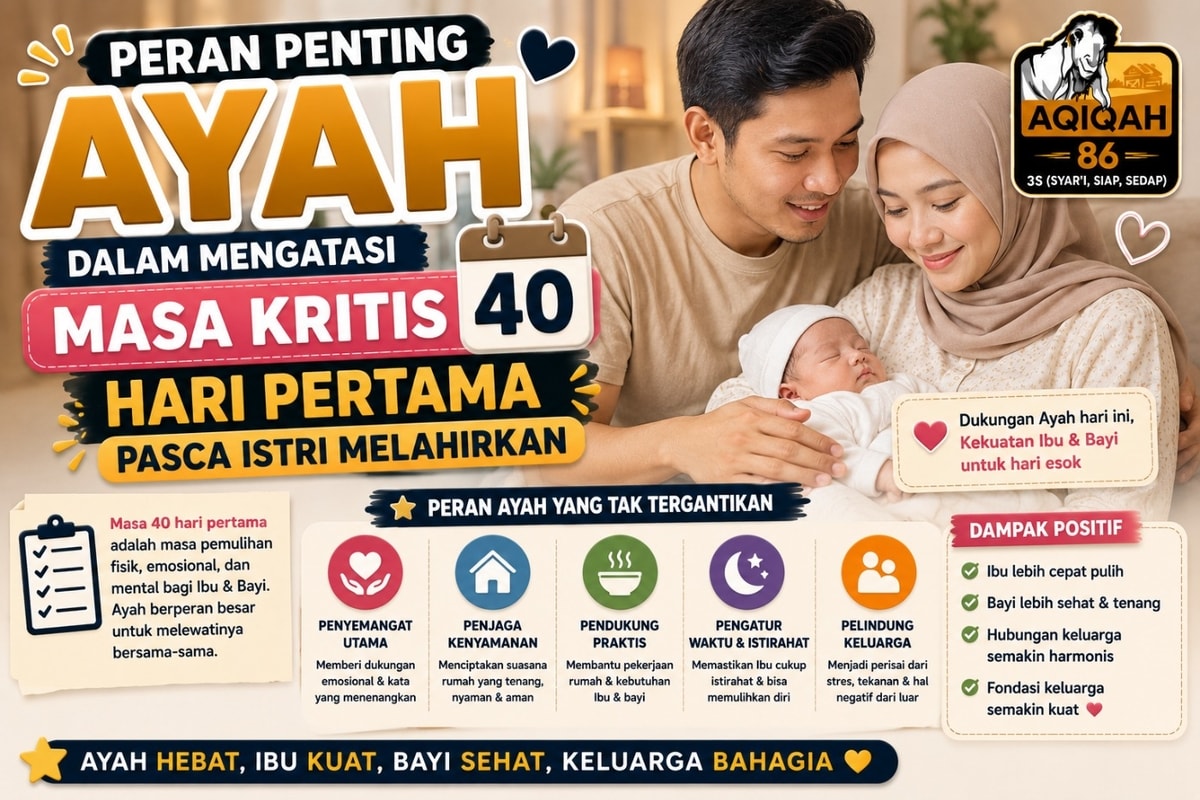 Peran Penting Ayah dalam Mengatasi Masa Kritis 40 Hari Pertama Pasca Istri Melahirkan