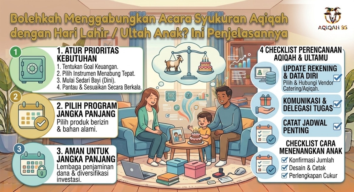 Bolehkah Menggabungkan Acara Syukuran Aqiqah dengan Hari Lahir / Ultah Anak? Ini Penjelasannya