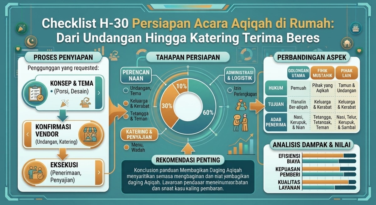 Checklist H-30 Persiapan Acara Aqiqah di Rumah: Dari Undangan Hingga Katering Terima Beres