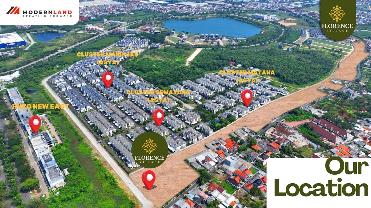 Lokasi cluster florence village jakarta garden city