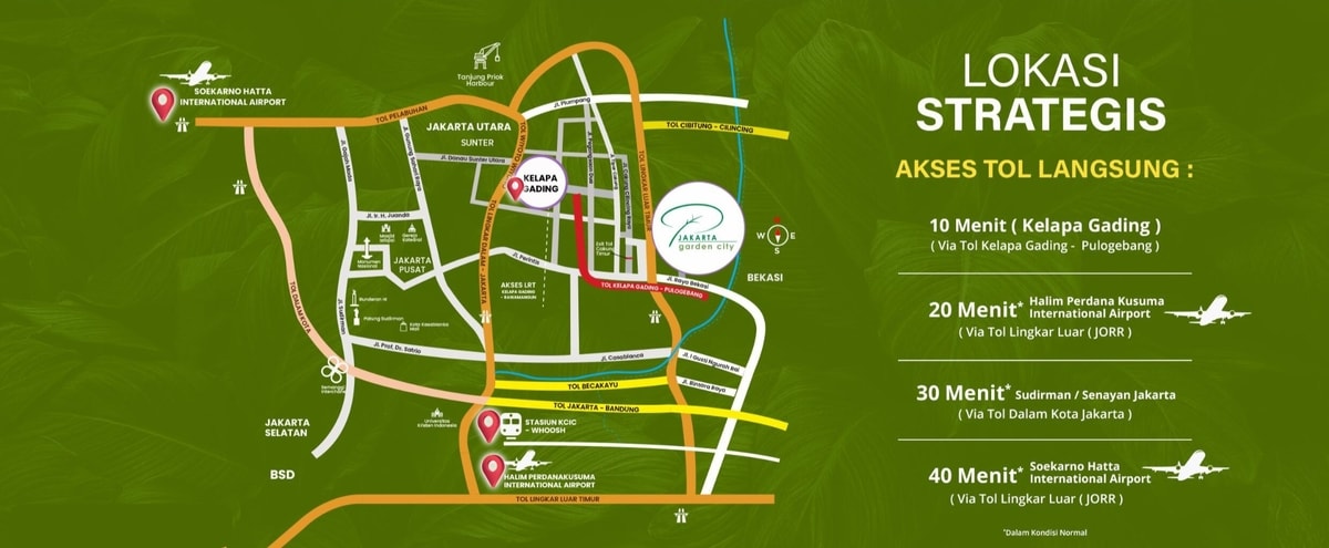 Jakarta Garden City Lokasi Strategis Akses Tol Langsung