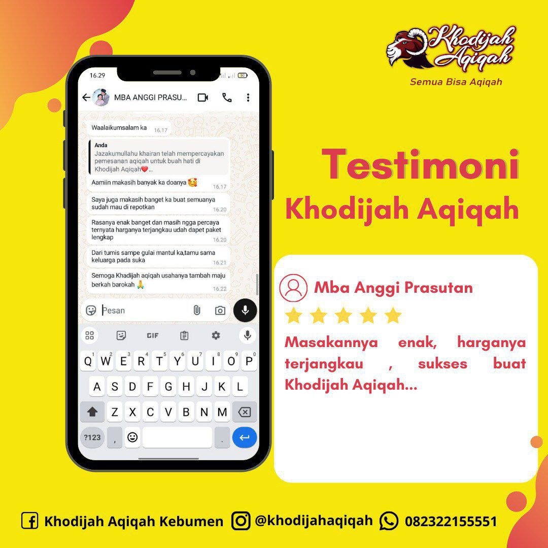 Testimoni dari Kak Anggi
Prasutan Ambal
