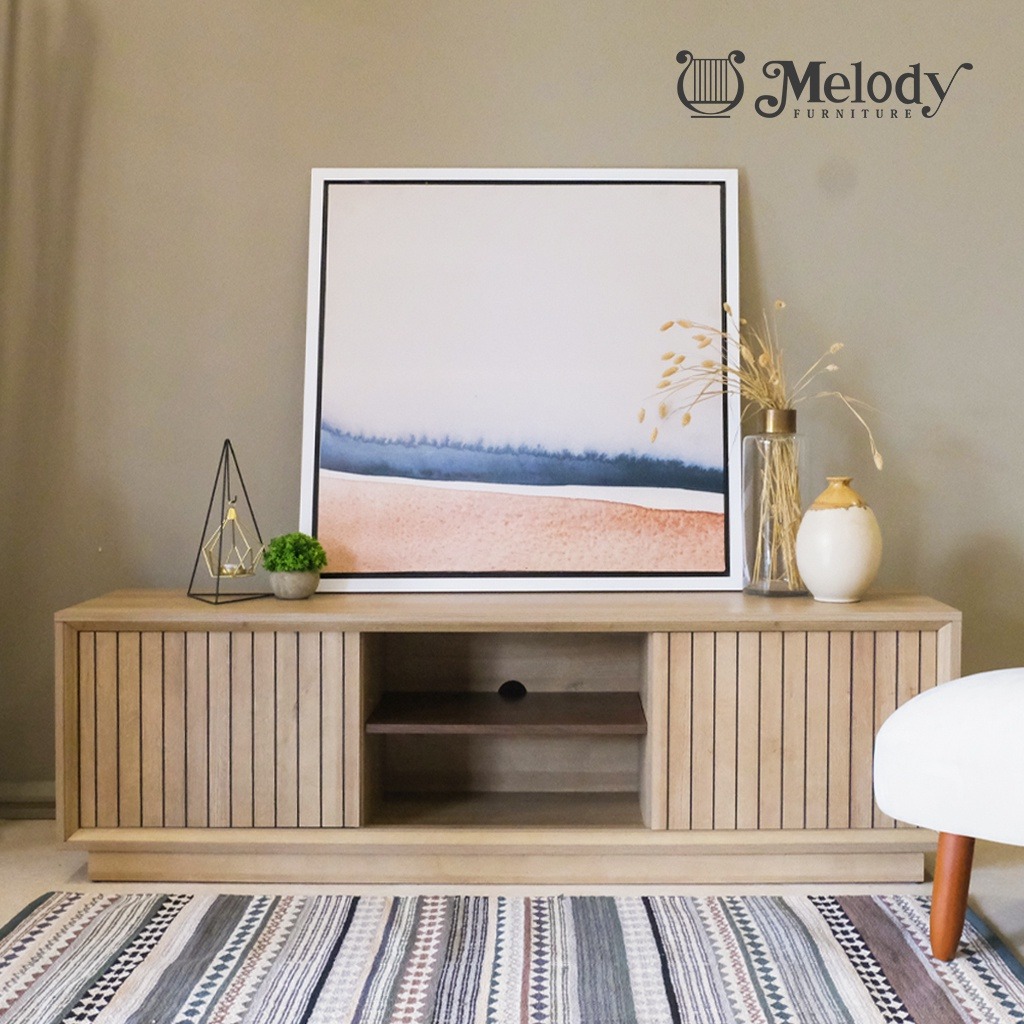 Meja TV RYUKI TV STAND RIVIERA Rustic Walnut