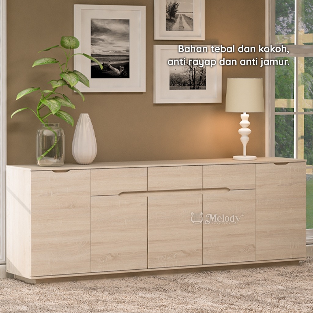 Melody Furniture Laci Serbaguna Fere Sideboard 240 Sol3ddatong
