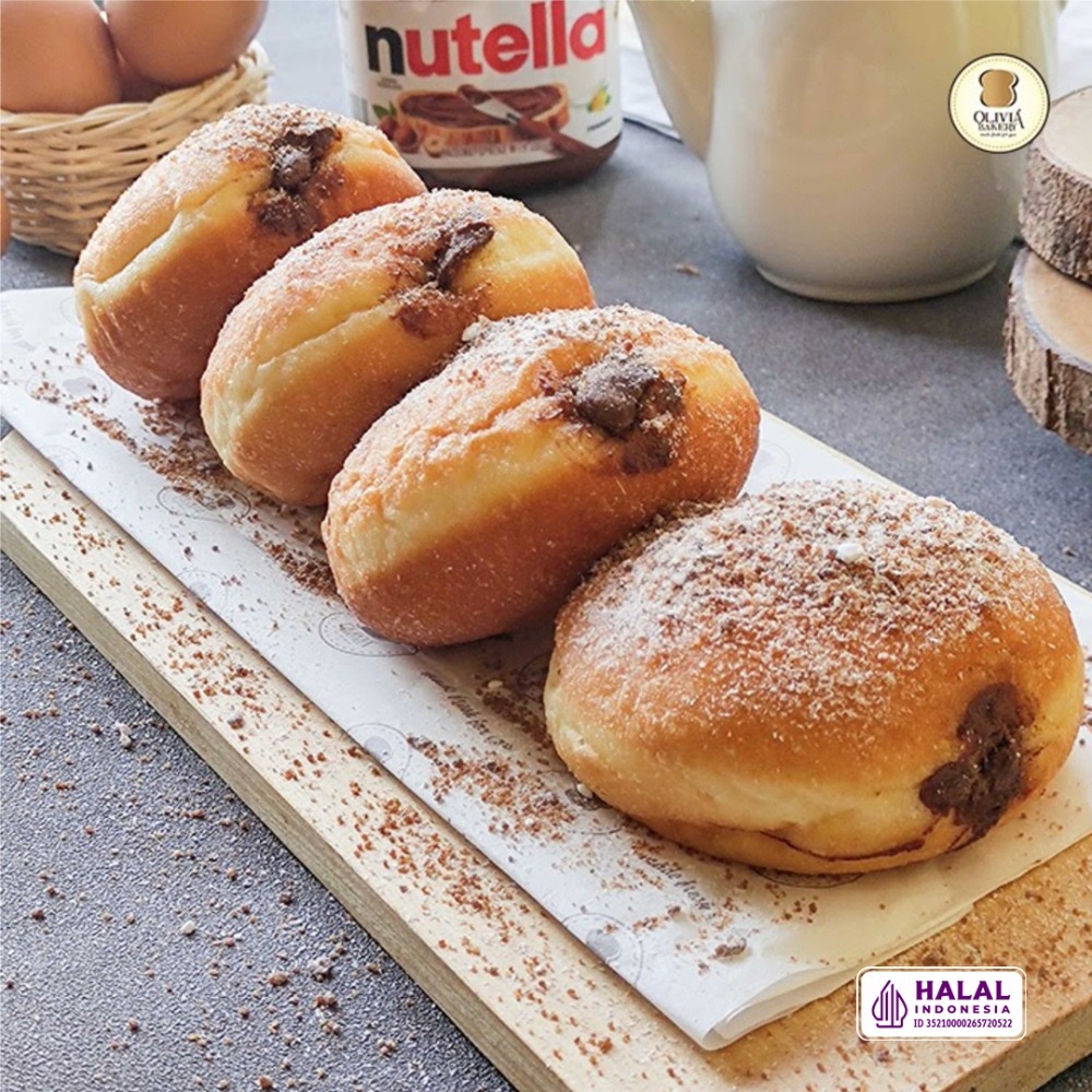 Donat Bomboloni isi Nutella 4 pcs