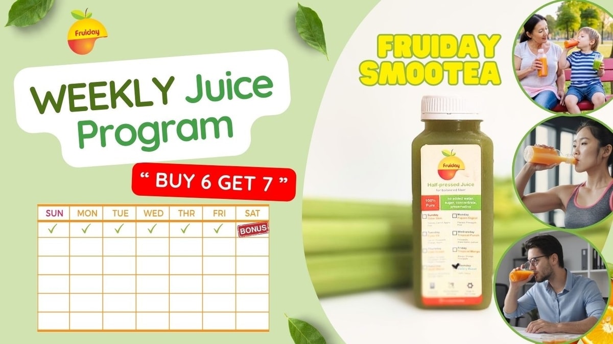 WEEKLY Juice Program Fruiday Smootea