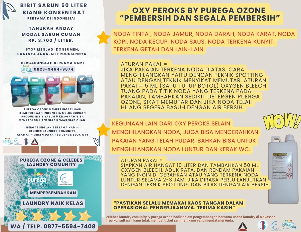 Aturan Pakai Oxyperoks Purega Ozone