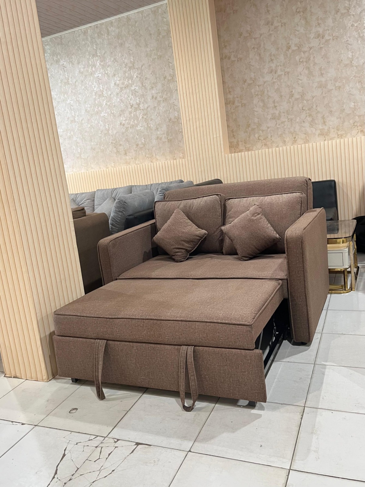 Furniture Palembang (Sofa bed Boston Brown)
