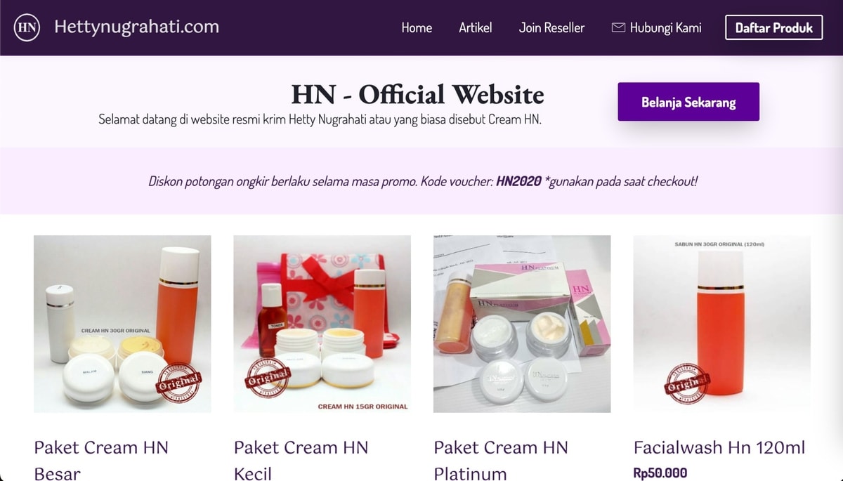 website cream hn