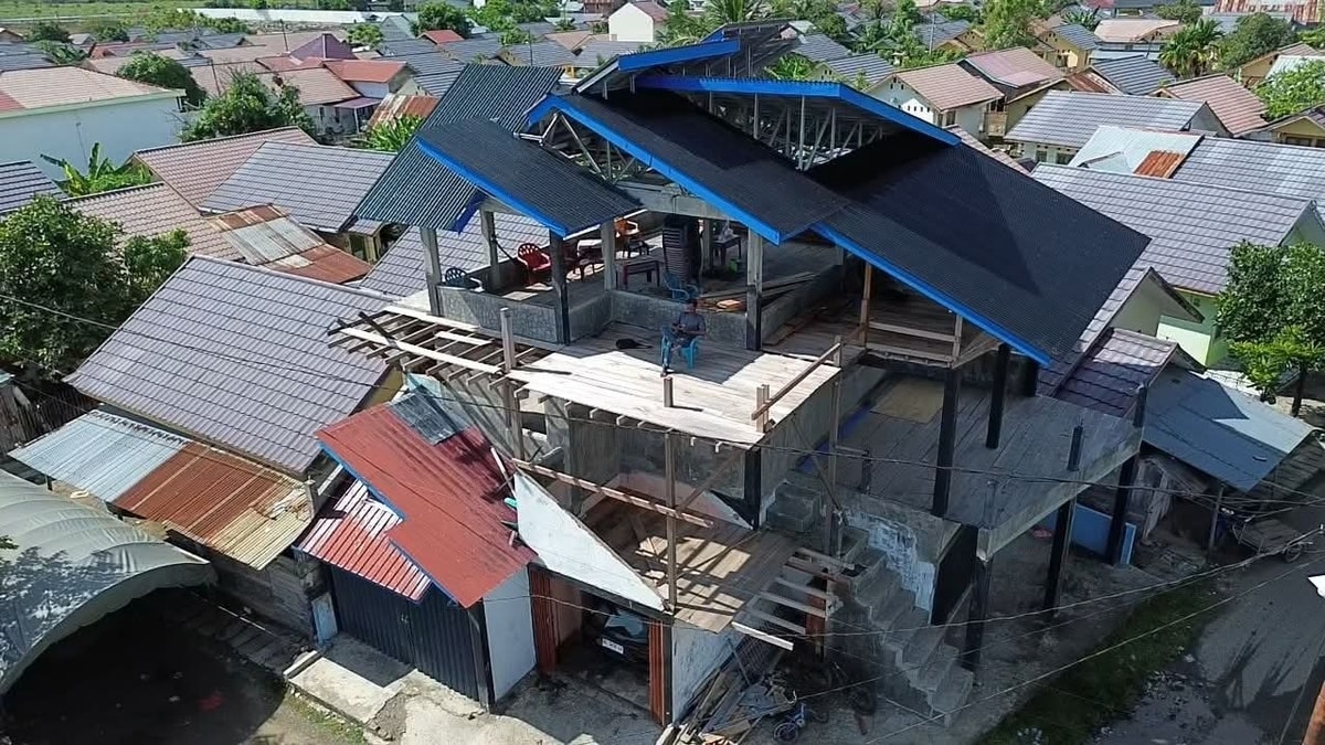 Kafee cahaya biru