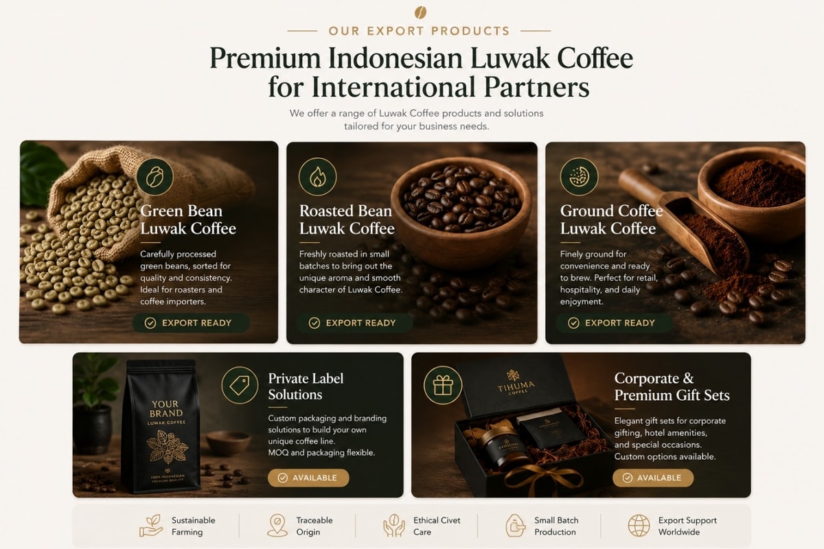Our Export Product Kopi Luwak