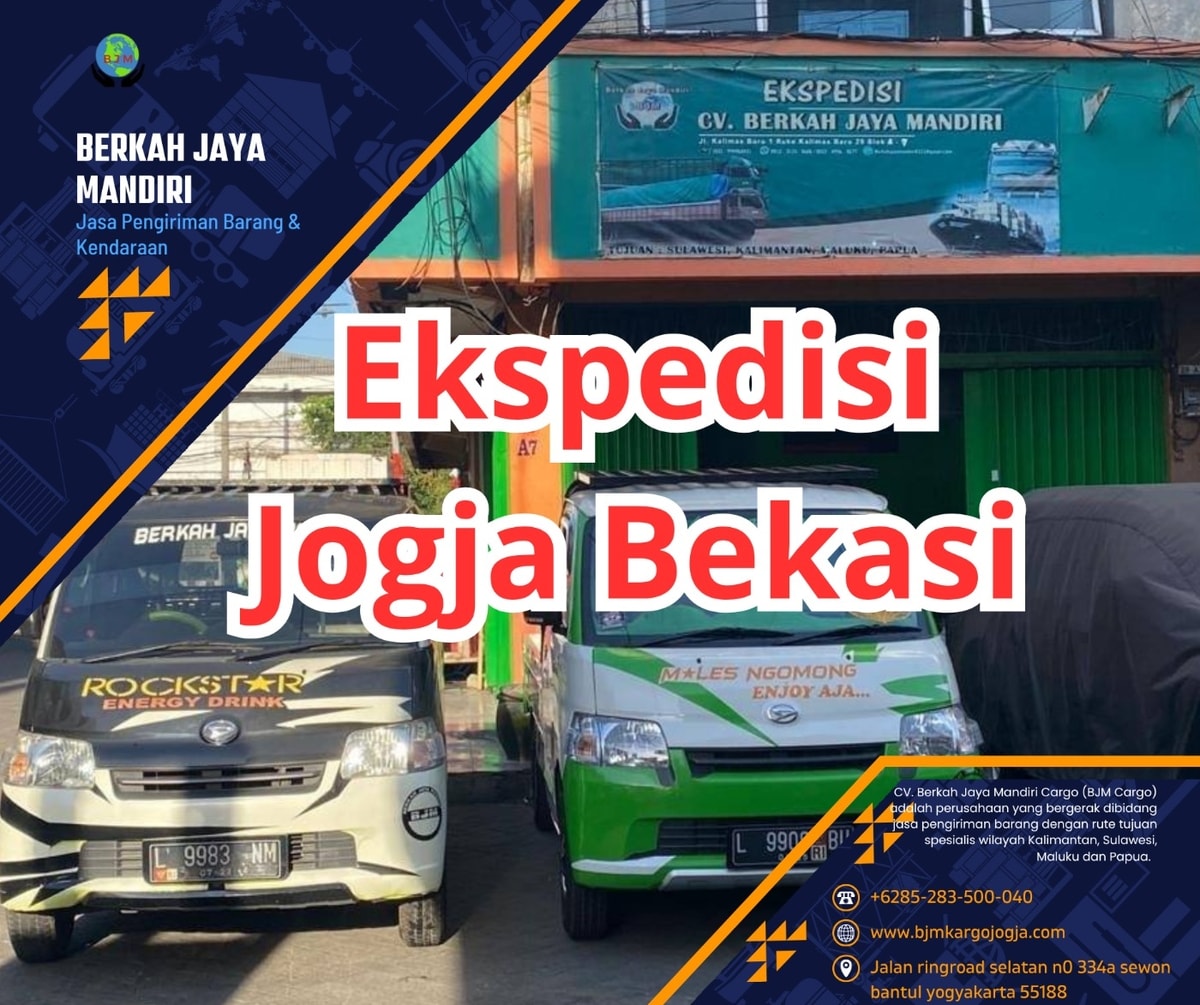 Tarif Ekspedisi Cargo Barang dan Motor Jogja Bekasi