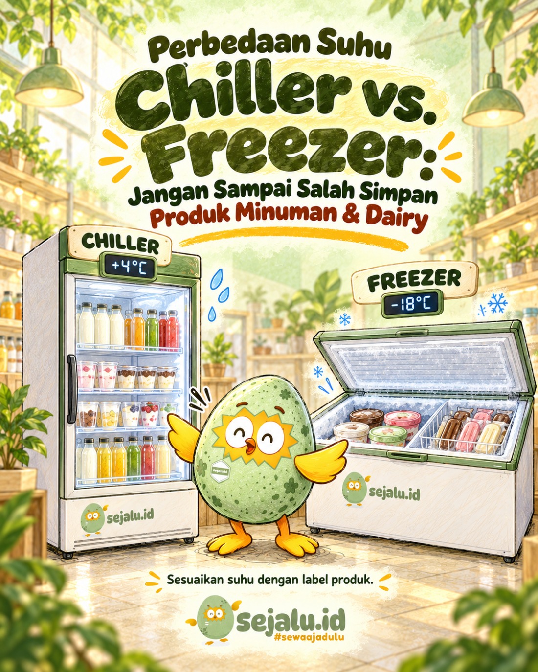 Perbedaan Suhu Chiller vs. Freezer: Jangan Sampai Salah Simpan Produk Minuman & Dairy