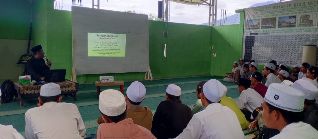 Penyampaian materi tentang menjaga lingkungan, "Jangan Berbuat Kerusakan" (2024)