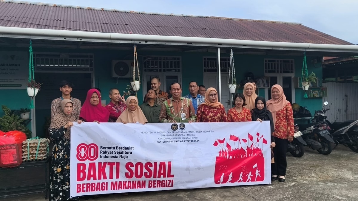 Senyum Lansia Warnai HUT RI ke-80 Bersama Kantor Imigrasi Tarakan