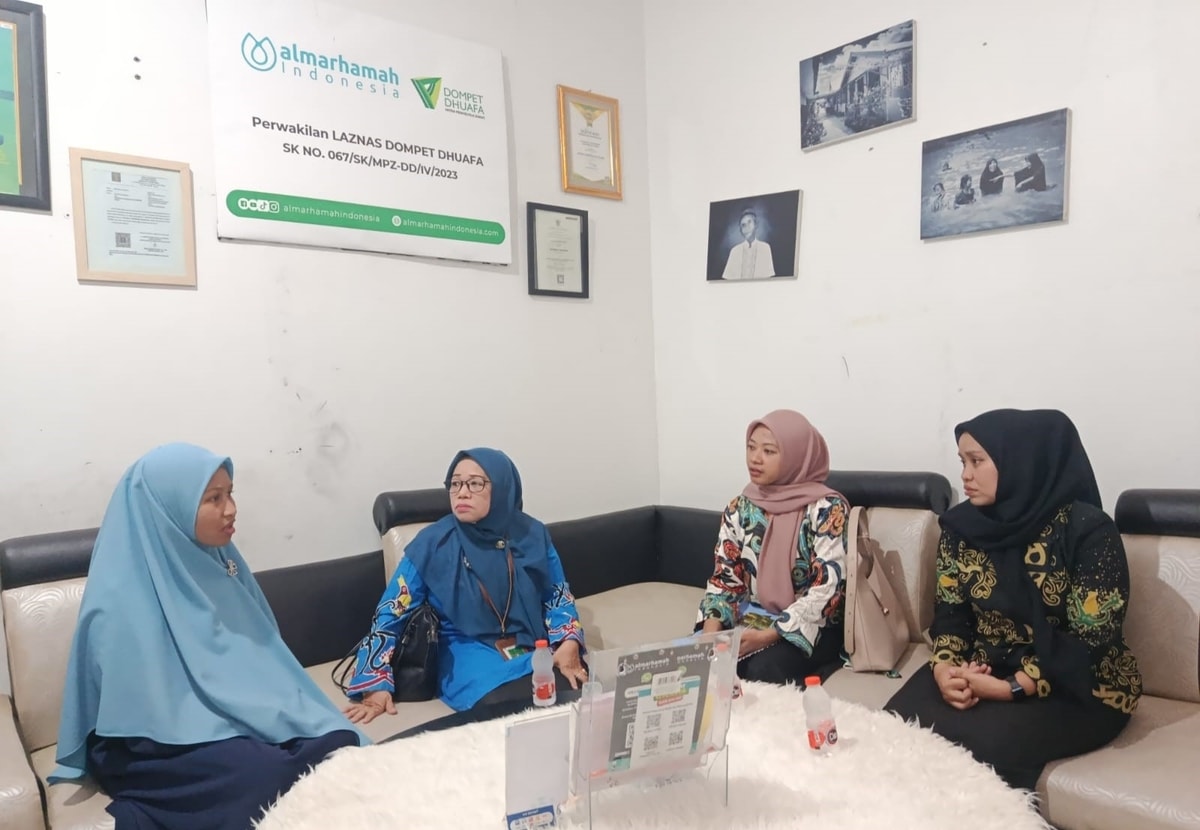 Koordinasi antara pengurus almarhamah dengan perwakilan dari Dinas Sosial Kalimantan Utara