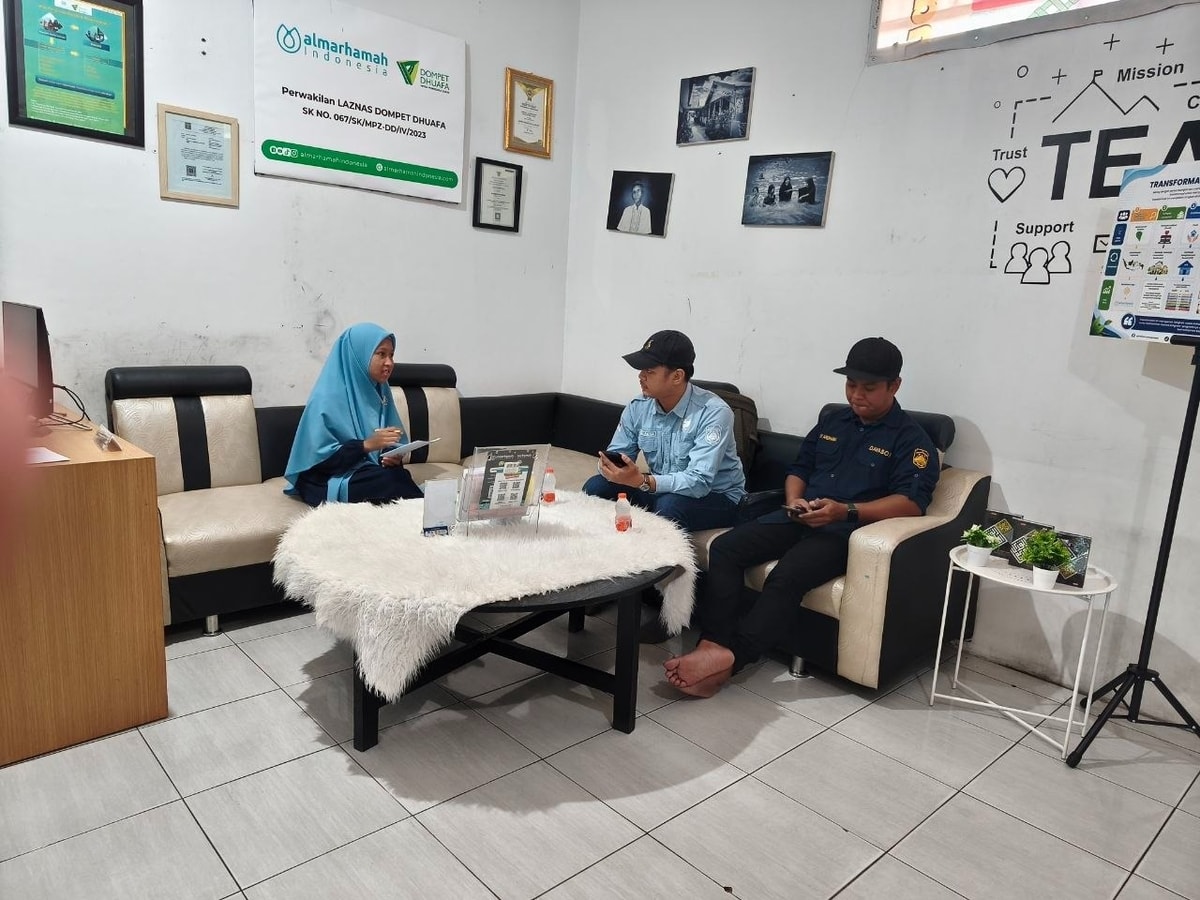 Penyampaian beberapa ponit sebagai bentuk kooordinasi antara Dinas Sosial Provinsi Kalimantan Utara dan Almarhamah