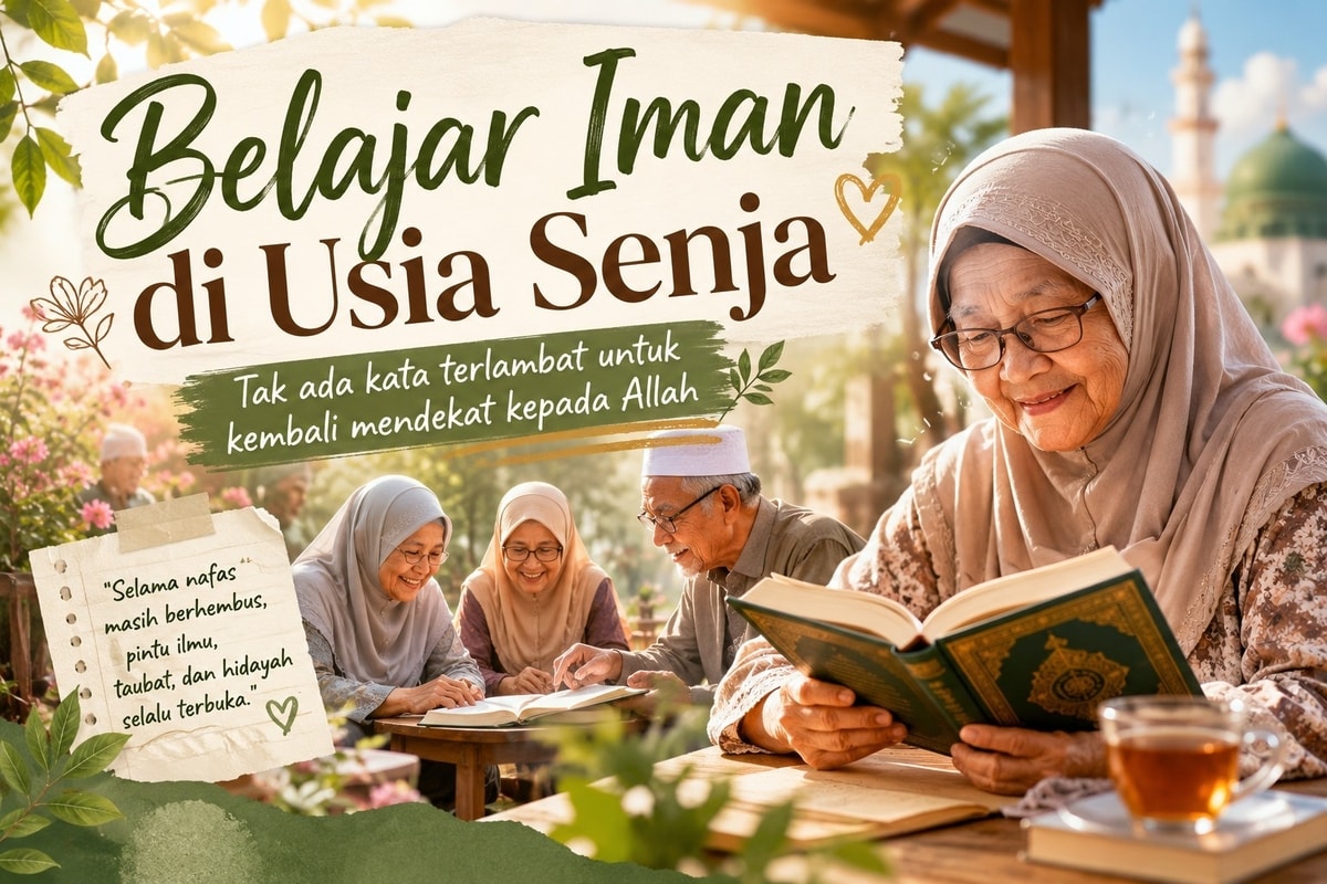 Di Usia Senja, Belajar Agama Bukanlah Sebuah Keterlambatan