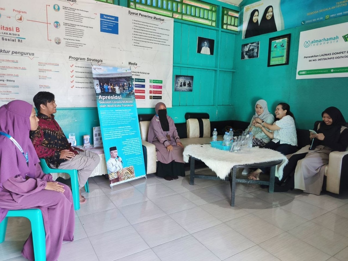 Tim Yayasan Almarhamah bersama Tim SKALA dan Koordinator GEDSI Kaltara