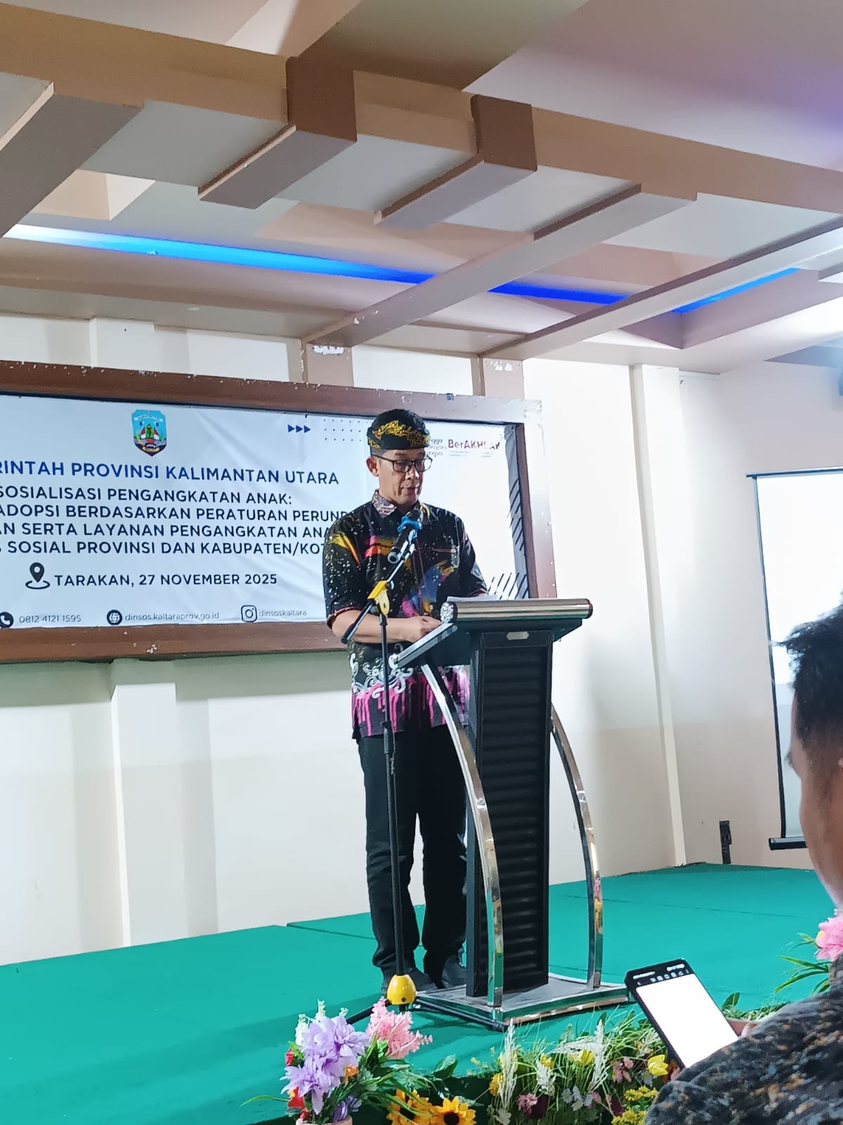 Sambutan Dari Ketua Dinas Sosial Provinsi Kalimantan Utara