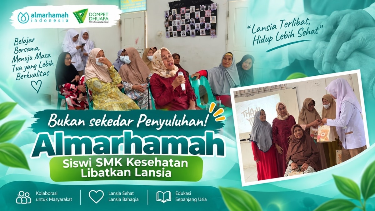 Bukan sekedar Penyuluhan! Siswi SMK Kesehatan Libatkan Lansia
