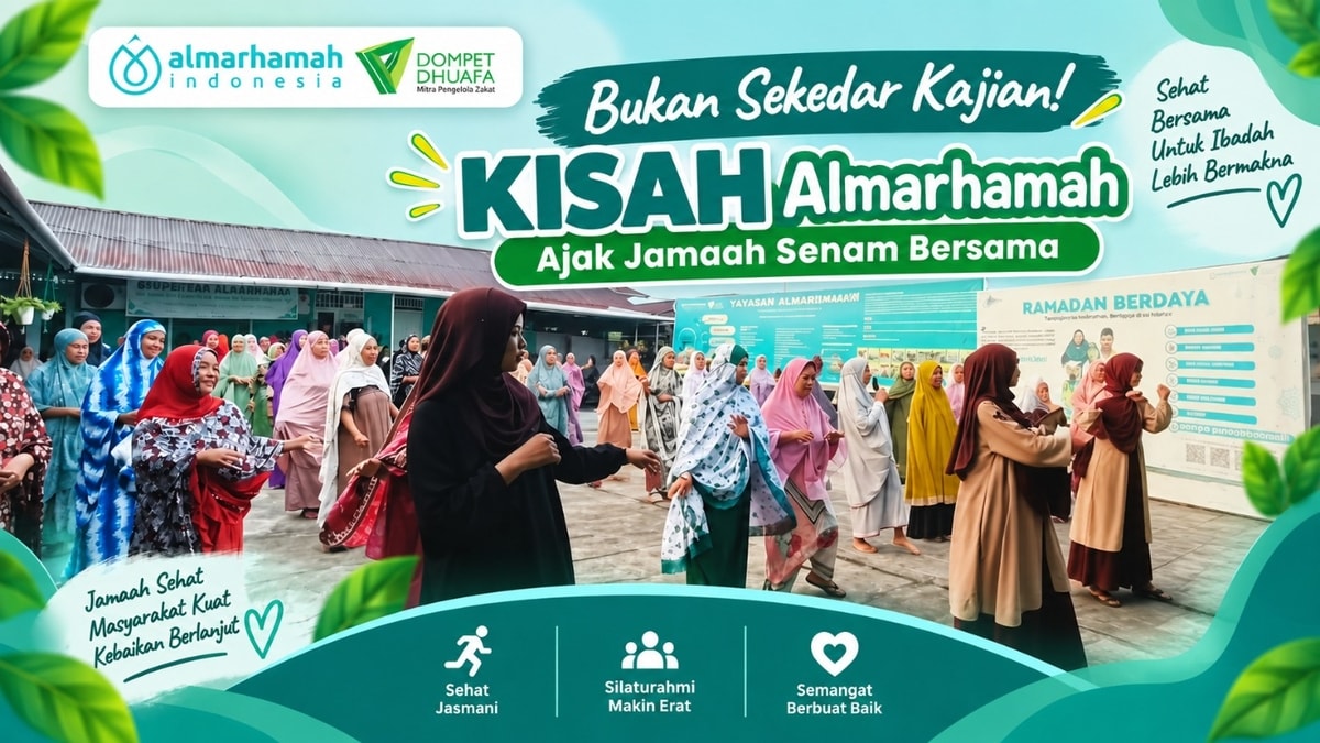 Bukan Sekedar Kajian! KISAH Almarhamah Ajak Jamaah Senam Bersama