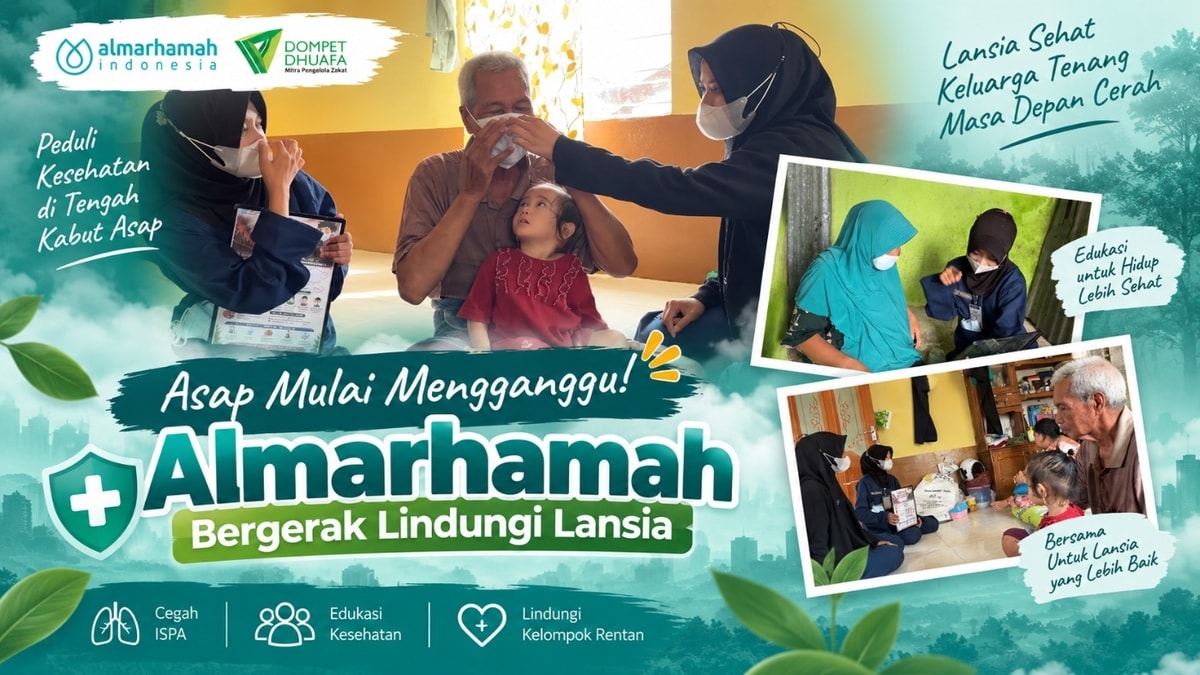 Asap Mulai Mengganggu! Almarhamah Bergerak Lindungi Lansia