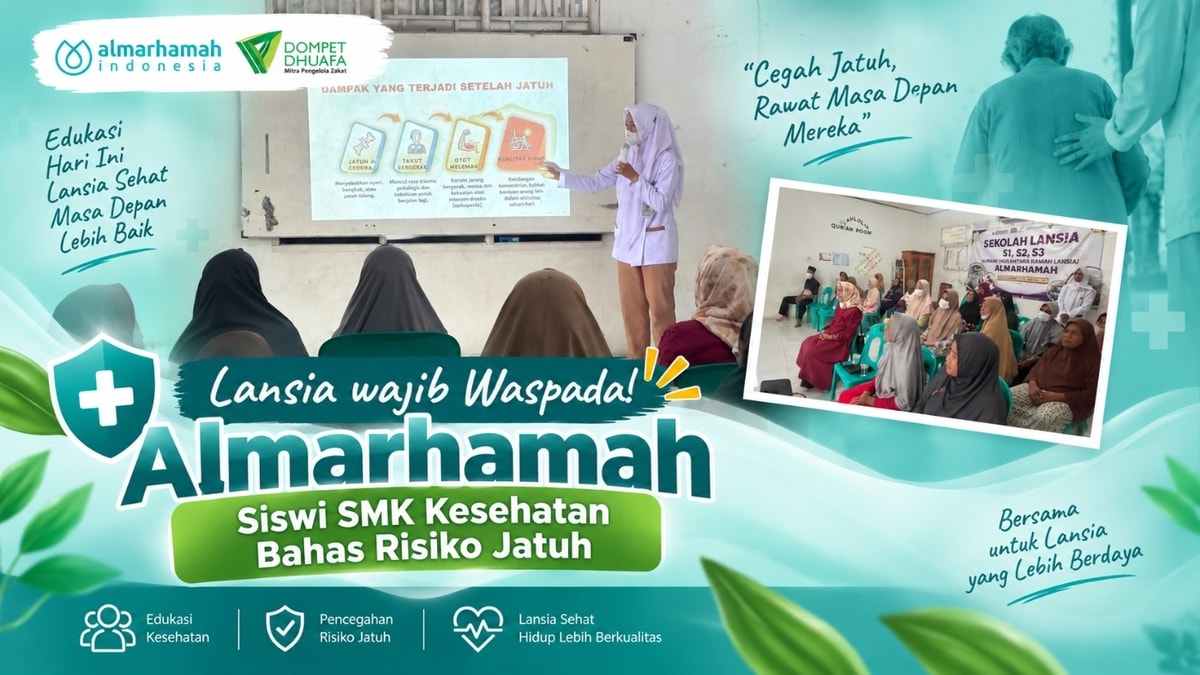 Lansia wajib Waspada! Siswi SMK Kesehatan Bahas Risiko Jatuh