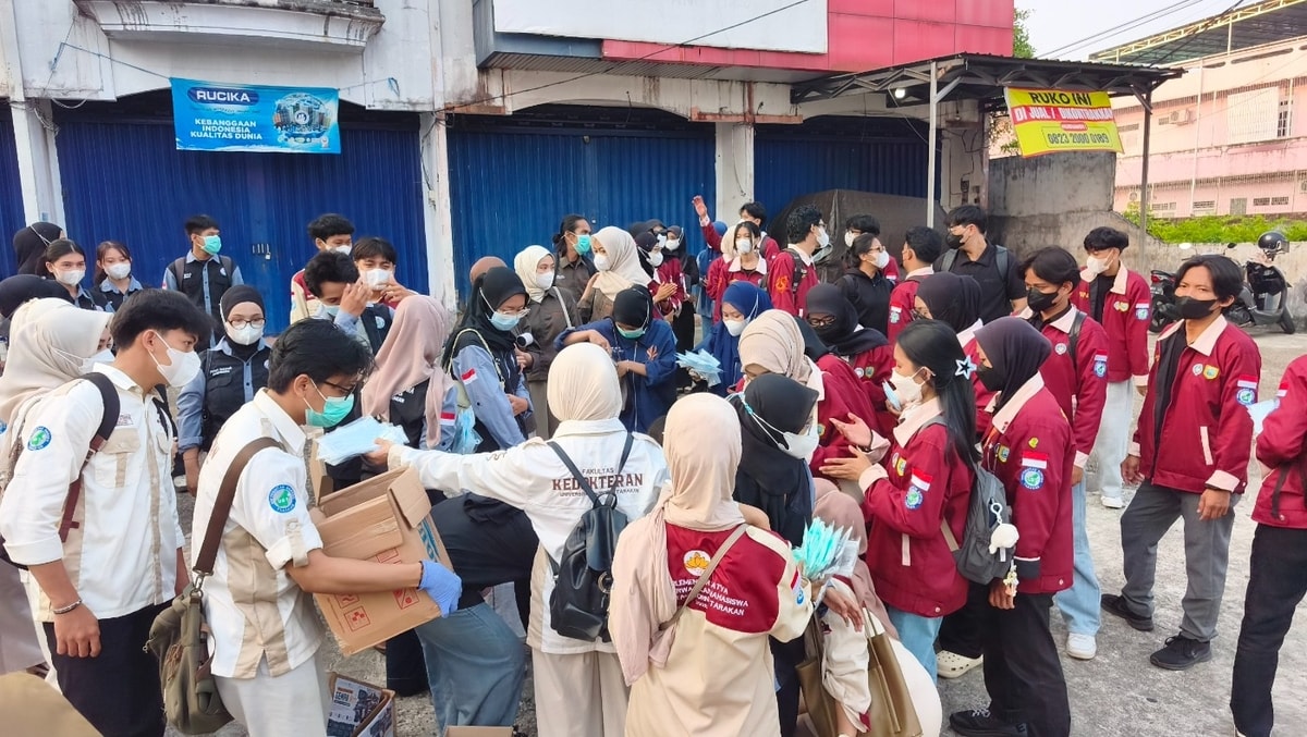 semua anak muda dari berbagai komunitas menunjukkan semangatnya