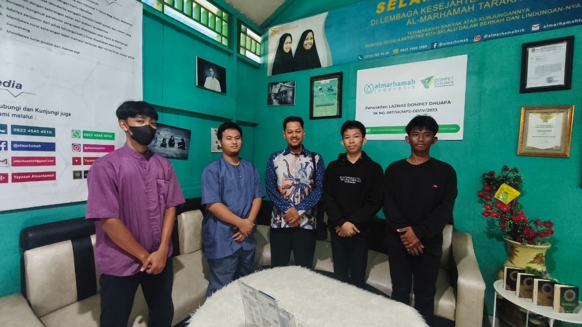 Almarhamah Terima Santri Ponpes Daarul Ilmi Muhammadiyah Tarakan untuk Program Dai Ramadan