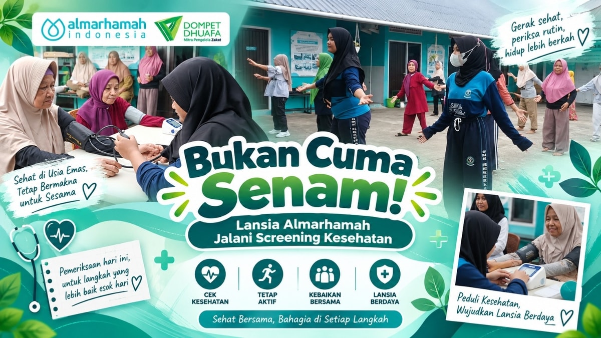 Bukan Cuma Senam! Lansia Almarhamah Jalani Screening Kesehatan
