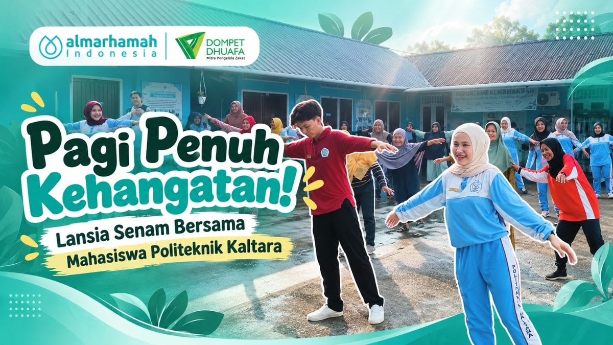 Pagi Penuh Kehangatan! Lansia Senam Bersama Mahasiswa Politeknik Kaltara