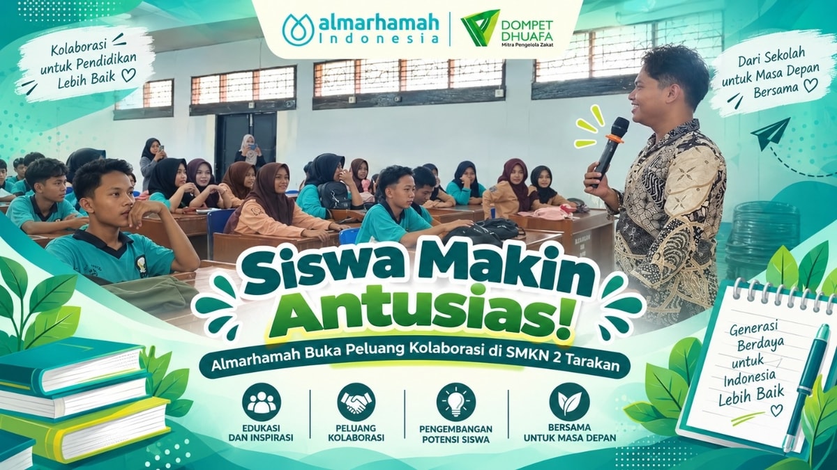 Siswa Makin Antusias! Almarhamah Buka Peluang Kolaborasi di SMKN 2 Tarakan