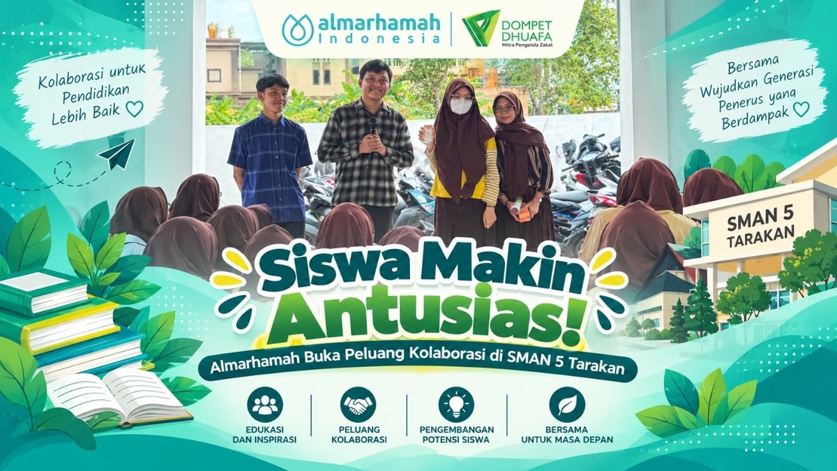 Siswa Makin Antusias! Almarhamah Buka Peluang Kolaborasi di SMAN 5 Tarakan