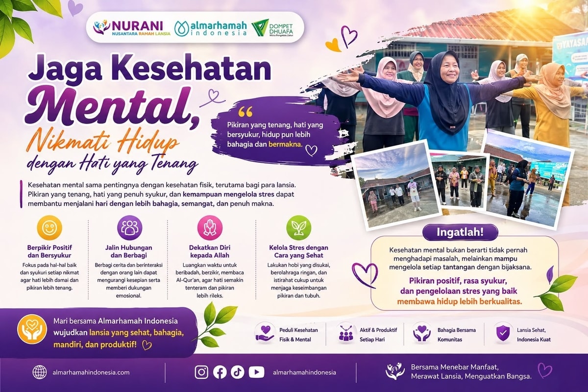 Jaga Kesehatan Mental, Nikmati Hidup dengan Hati yang Tenang
