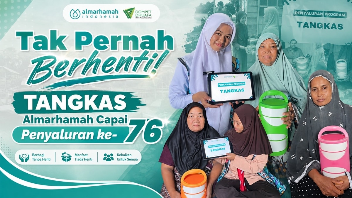 Tak Pernah Berhenti! TANGKAS Almarhamah Capai Penyaluran ke-76