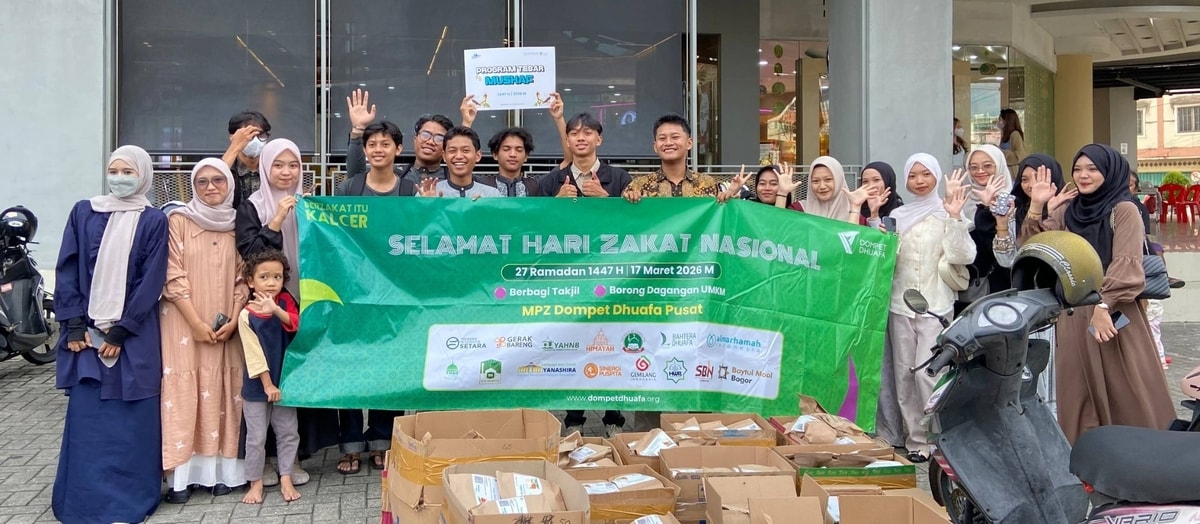 Aksi Kolaboratif Almarhamah, 500 Takjil dan Mushaf Tersalurkan