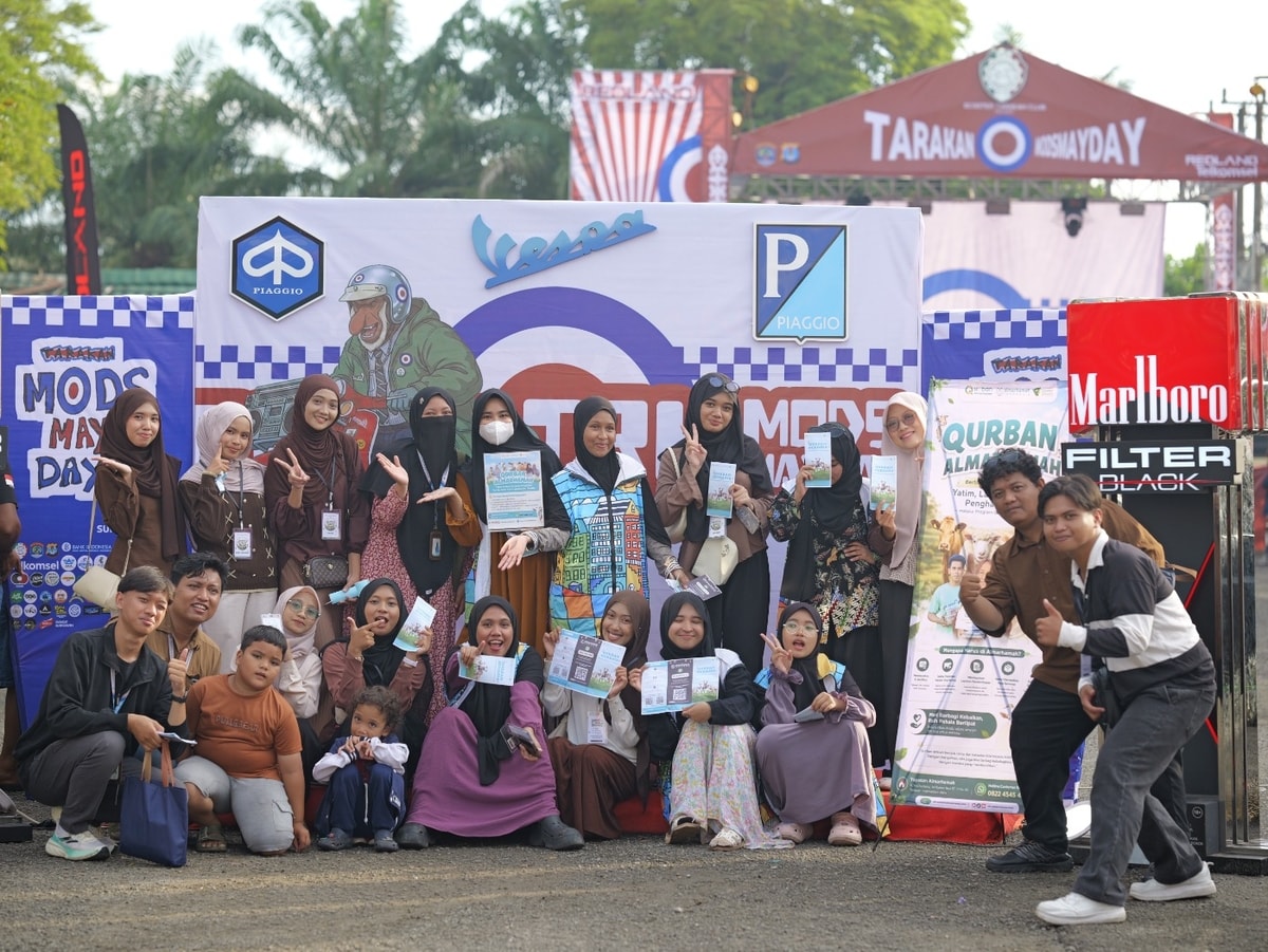 Qurban Jadi Seru! Booth Almarhamah Ramaikan Event Scooter Tarakan Club