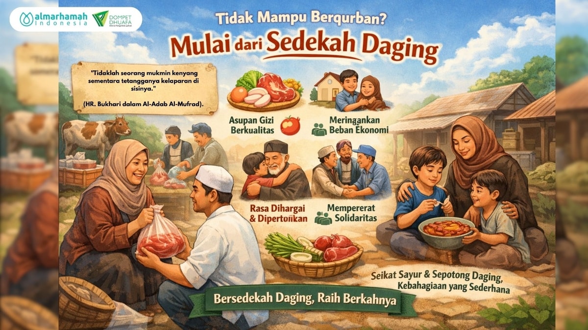 Belum Bisa Berqurban? Sedekah Daging Adalah Jawabannya