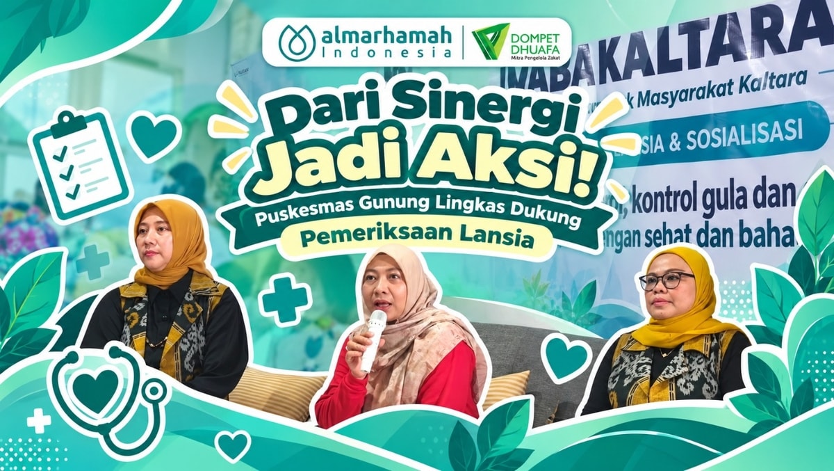 Dari Sinergi Jadi Aksi! Puskesmas Gunung Lingkas Dukung Pemeriksaan Lansia