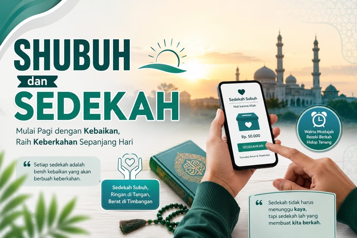 Sedekah Subuh Online, Apakah Sah? Ini Penjelasannya untuk Sobat Minha