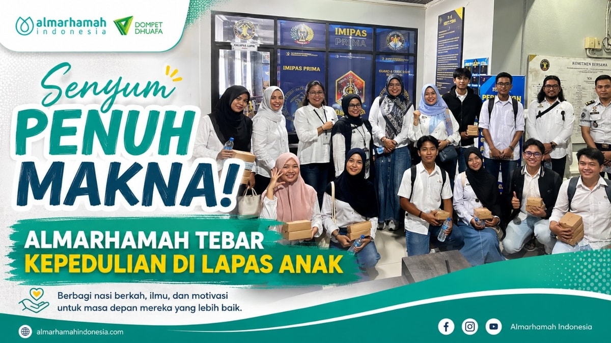 Senyum Penuh Makna! Almarhamah Tebar Kepedulian di Lapas Anak