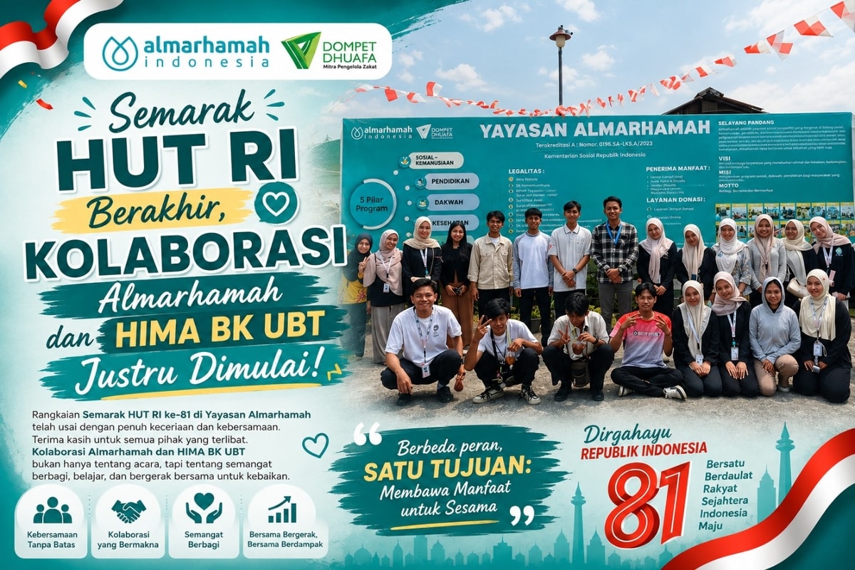 Semarak HUT RI Berakhir, Kolaborasi Almarhamah dan HIMA BK UBT Justru Dimulai