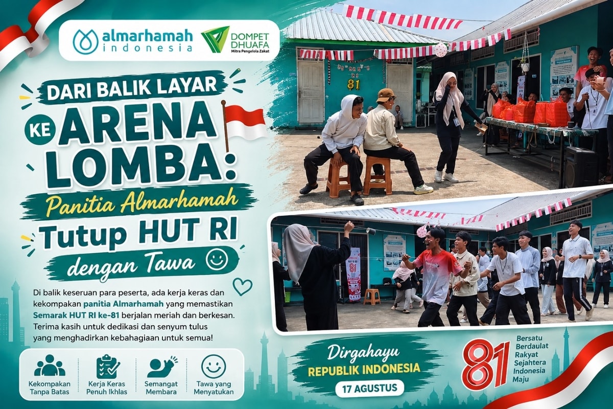 Dari Balik Layar ke Arena Lomba: Panitia Almarhamah Tutup HUT RI dengan Tawa